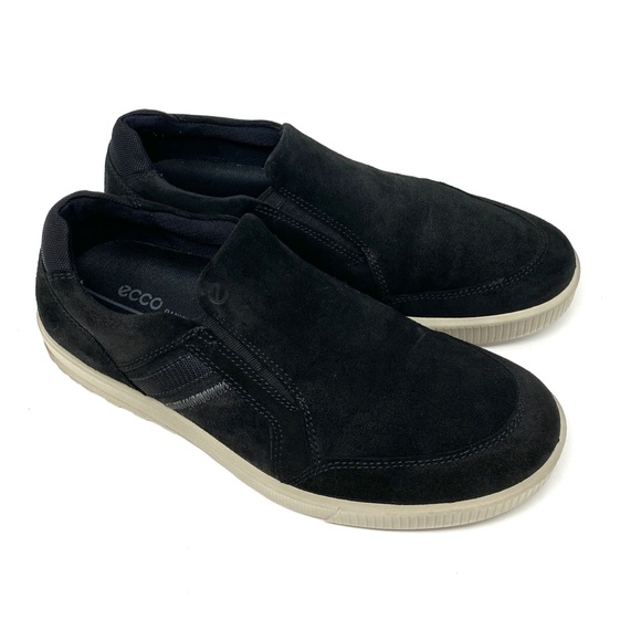 🌿Sale🌿 ECCO Ennio Slip On Suede Men's Sneakers Black Size 9 - Picture 7 of 9